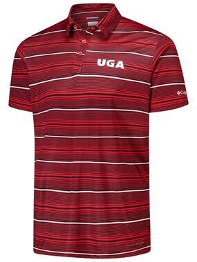Columbia Georgie Bulldogs Polo Golf Shirt XL NCAA Super Terminal Tackle PFG Red